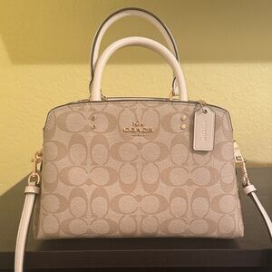 COACH MINI LILLIE CARRYALL IN SIGNATURE CANVAS